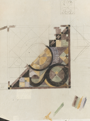 Tablecloth design, 1930-1931