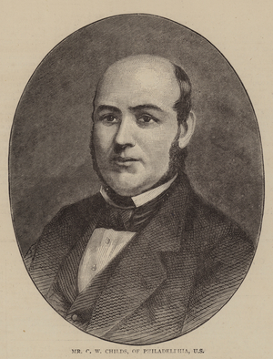 Mr G W Childs, of Philadelphia, US (engraving)