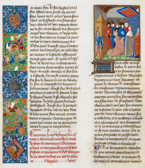 Count of Foix doing homage to Charles VI of France.