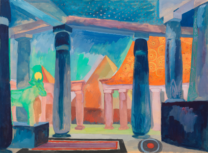 Stage Design for Cleopatra, c.1918 (w/c, gouache, metallic paint, and graphite on paper)