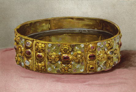 Couronne de Rois Lombards, dite Couronne de Fer (chromolitho)