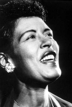 Jazz and blues Singer Billie Holiday (1915-1959) c. 1945