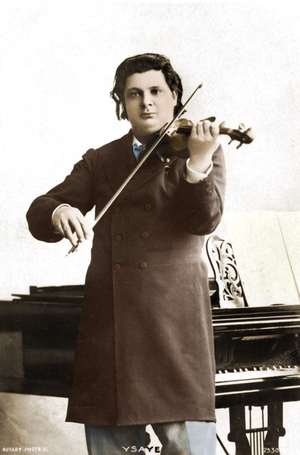 Eugene Ysaye, Belgian violinist, composer and conductor (b/w photo)