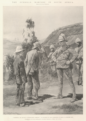 The Guerilla Warfare in South Africa (litho)
