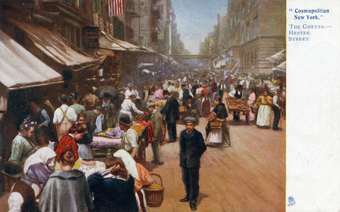 Hester Street, Jewish quarter, New York, 1908  markets,