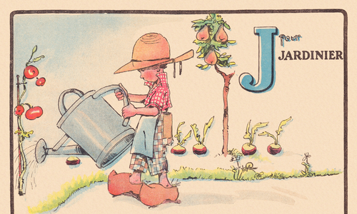 J pour Jardinier , 1920 (illustration)