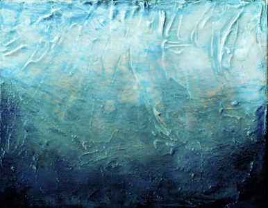 BENEATH THE VEIL MUTED 2, 2021 (Acrylic Mixed Media)