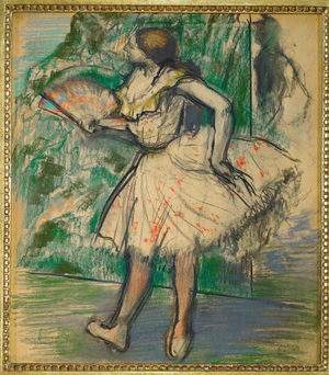 Dancer with fan (pastel)