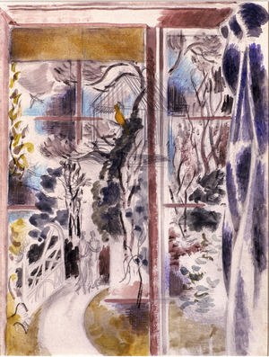 Window at Iden (pencil & watercolour on wove paper)