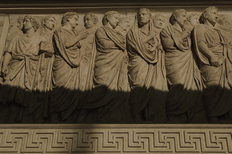 Ara Pacis Augustae. Processional frieze. Detail. Relief. North side.