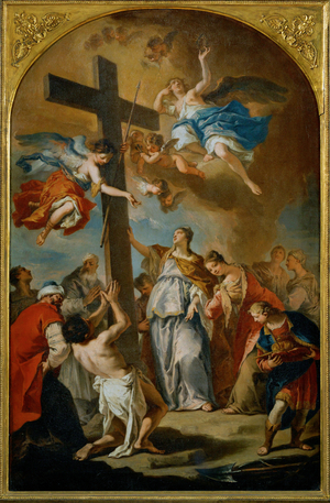 The finding of the Holy Cross (painting on canvas)