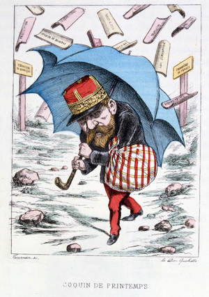 Caricature of Georges Ernest Boulanger (1837-1891), French general and politician. 19th century (engraving)