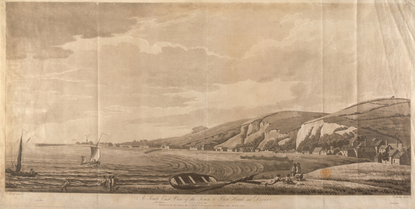 A South East View of the Town & Pier Head at Dover