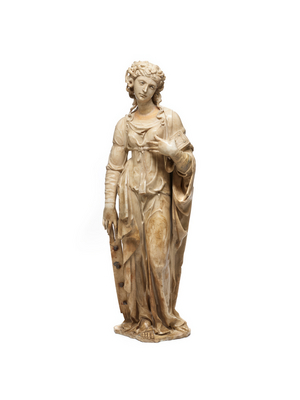 Saint Catherine of Alexandria, c.1515 (marble, iron & traces of paint)