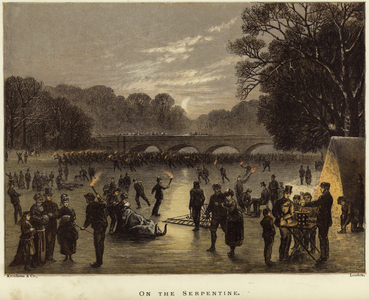 On The Serpentine (colour litho)