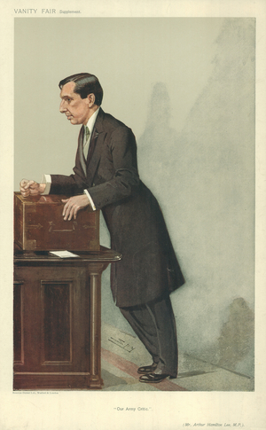 Mr Arthur Hamilton Lee (colour litho)