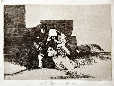 The Disasters of War: No Llegan a Tiempo (They Come Too Late), 1906 (Fortified Water)