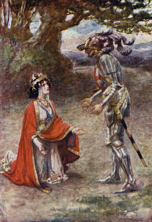 The Red Cross Knight was completely overcome (colour litho)