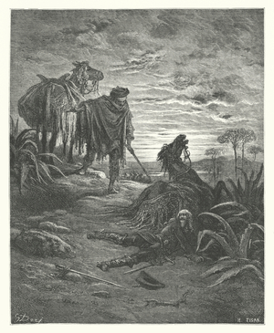 The Fables of La Fontaine: The Two Mules (engraving)