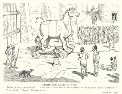 The Trojan Horse (litho)