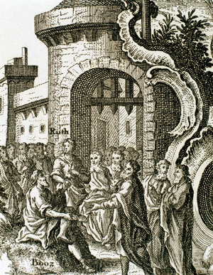 The Book of Ruth, Wedding of Boaz and Ruth,  (engraving)