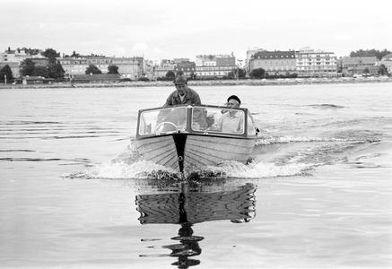Hamar in the summer of 1970. West Germany's Chancellor Willy Brandt and Mrs. Rut …, 1970 (photo)