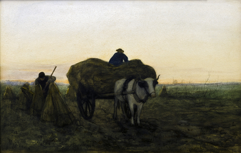 Loading the Wagon (w/c on paper)