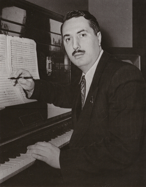Composer Otar Taktakishvili (b/w photo)