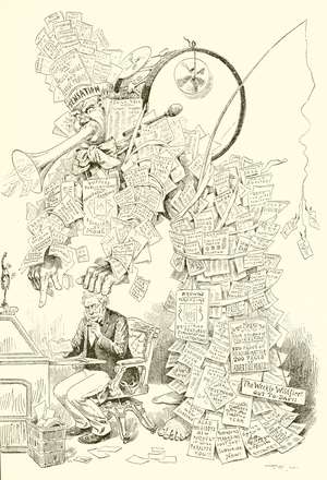 The modern editor and his master (engraving)
