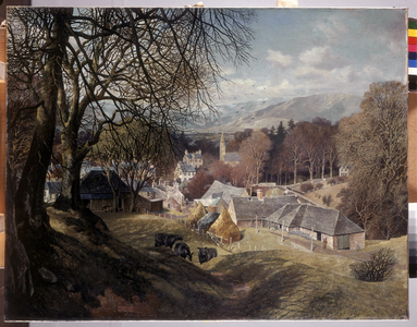 Glamis Village, 1939 (oil on canvas)