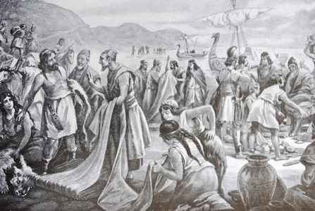 Phoenician traders reaching the Western Mediterranean 3200 BC.