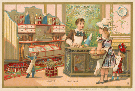 Toys - grocer's shop (chromolitho)