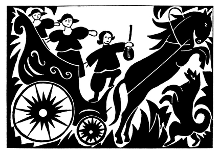 Stravinsky 's 'Les Noces 'score cover drawing