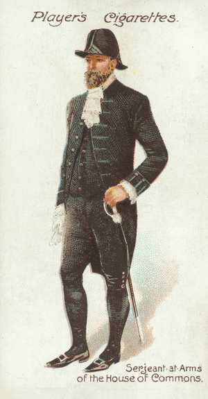 Ceremonial and Court Dress: Serjeant-at-Arms of the House of Commons (colour litho)