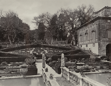 Villa Lante, Bagnaia, Villa Gambara (b/w photo)