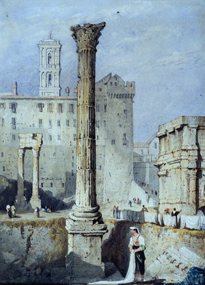 The Column of Phocas (w/c on paper)