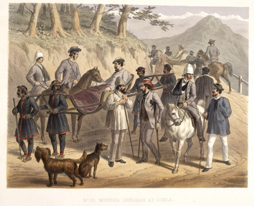 Wounded officers at Simla