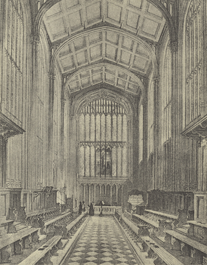 The Chapel, looking East, 1844 (gravure)