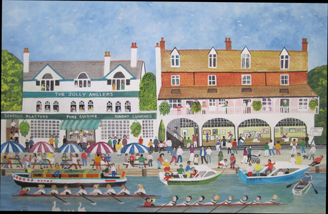 The Riverside at Walton, 2010 (Gouache on paper)