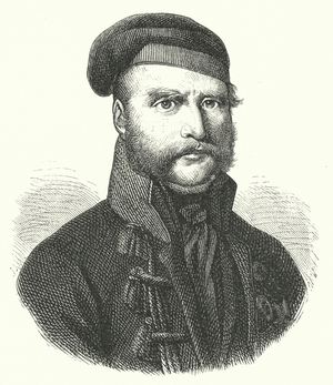 Frederick William, Duke of Brunswick-Wolfenbuttel, German soldier who led the Black Brunswickers against the French during their occupation of Germany in the Napoleonic Wars (engraving)