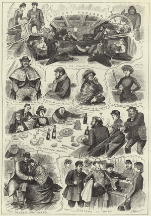Crossing the Channel (engraving)