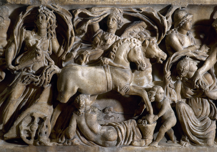 Rapture of Proserpina, detail (marble)