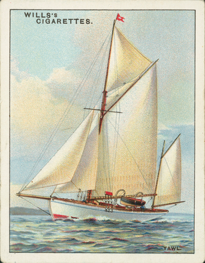 Rigs of Ships: Yawl (colour litho)