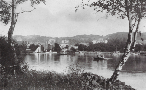 Windermere from Belle Isle (b/w photo)