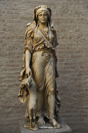 Artemis. Sculpture. 1st century AD. Roman work after Greek originals.