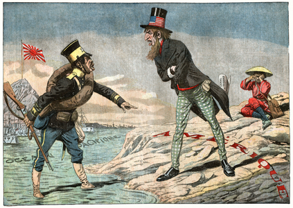 Racism against japanese people in California, 1906 (print)