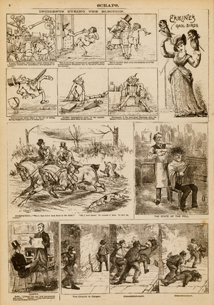 Page from Scraps, Vol III, No 121 (engraving)