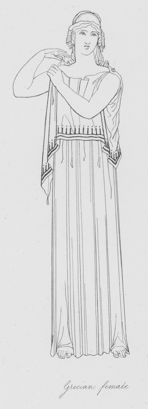 Grecian female (engraving)