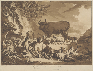 O How Extremely Happy Could Farmers Be, 1768  (aquatint & etching)