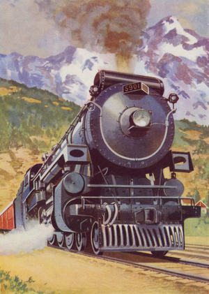 Trains: Canadian Pacific Railway (colour litho)